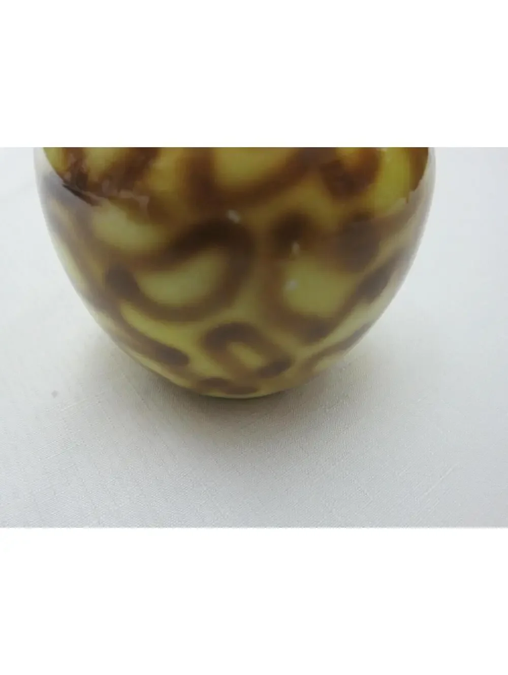 Vintage Nippon Round Vase w/ Handles, Hand Painted Roses Floral Gold Gilded Bead